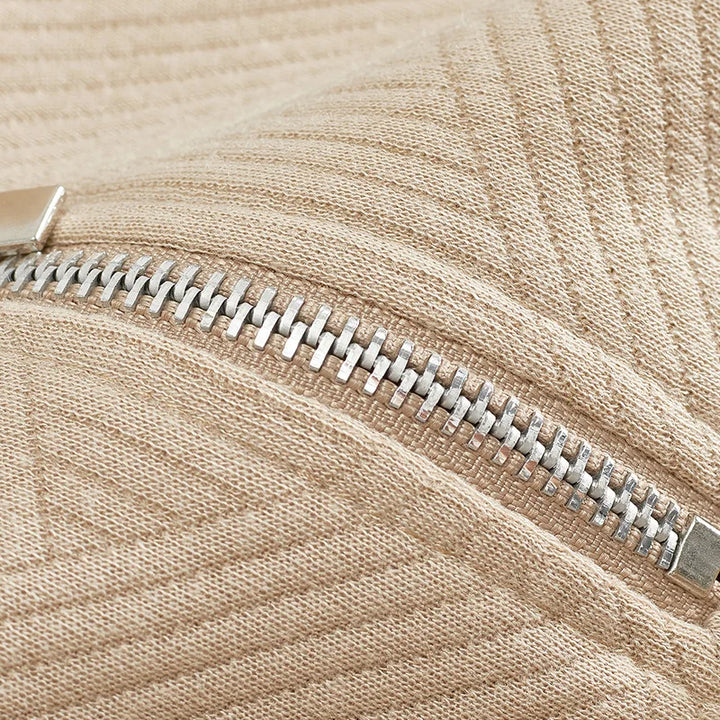 Men's zip-neck sweater with an elegant look and modern comfort