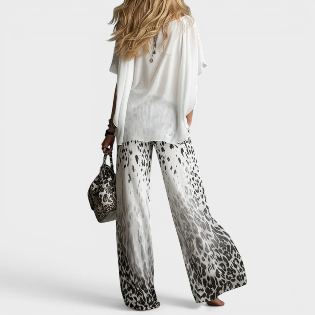 Simone | Flowy printed set