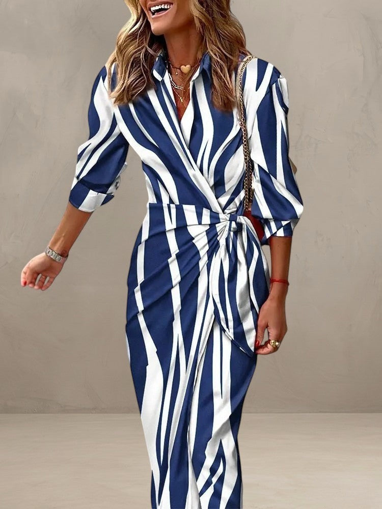 Light Mode | PRINTED WRAP DRESS