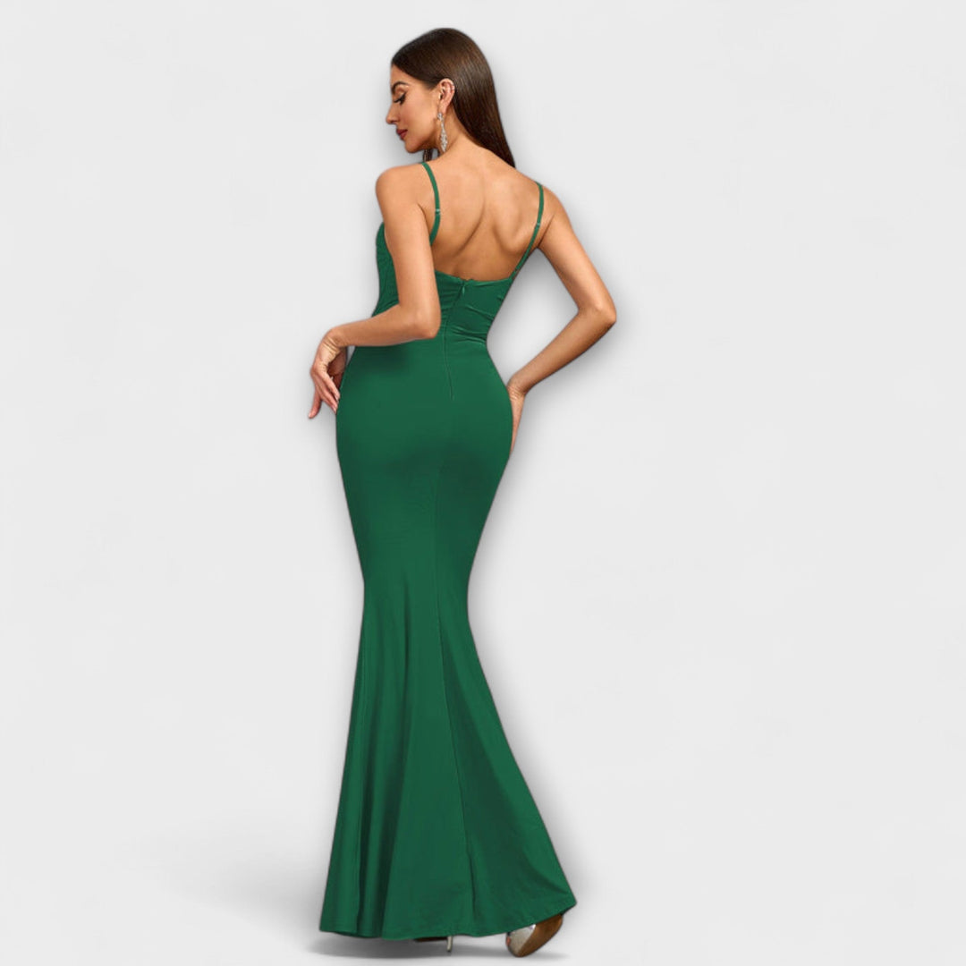 Mode Lumiére™ Callie - Elegant Ruffled Dress