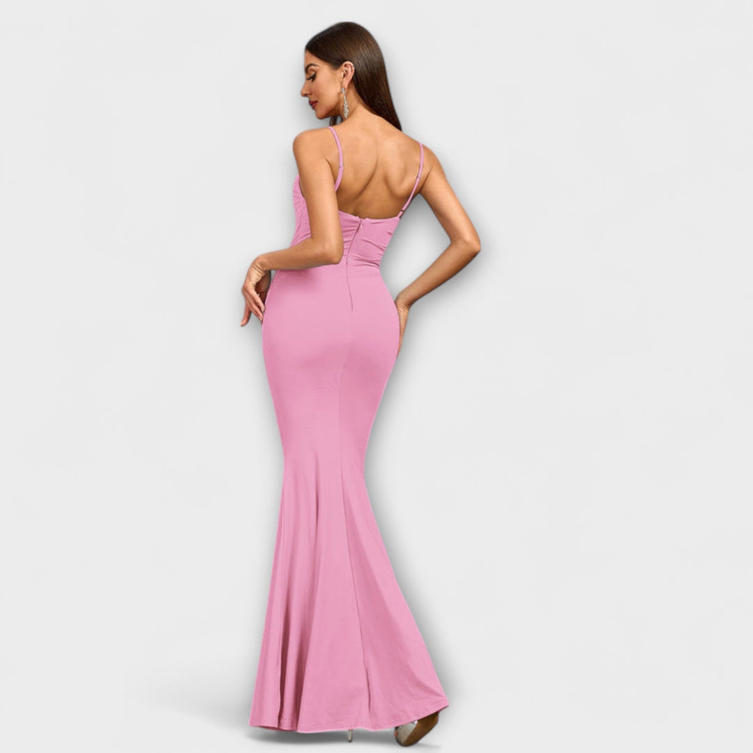 Mode Lumiére™ Callie - Elegant Ruffled Dress