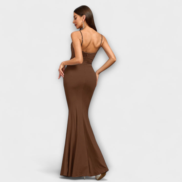 Mode Lumiére™ Callie - Elegant Ruffled Dress