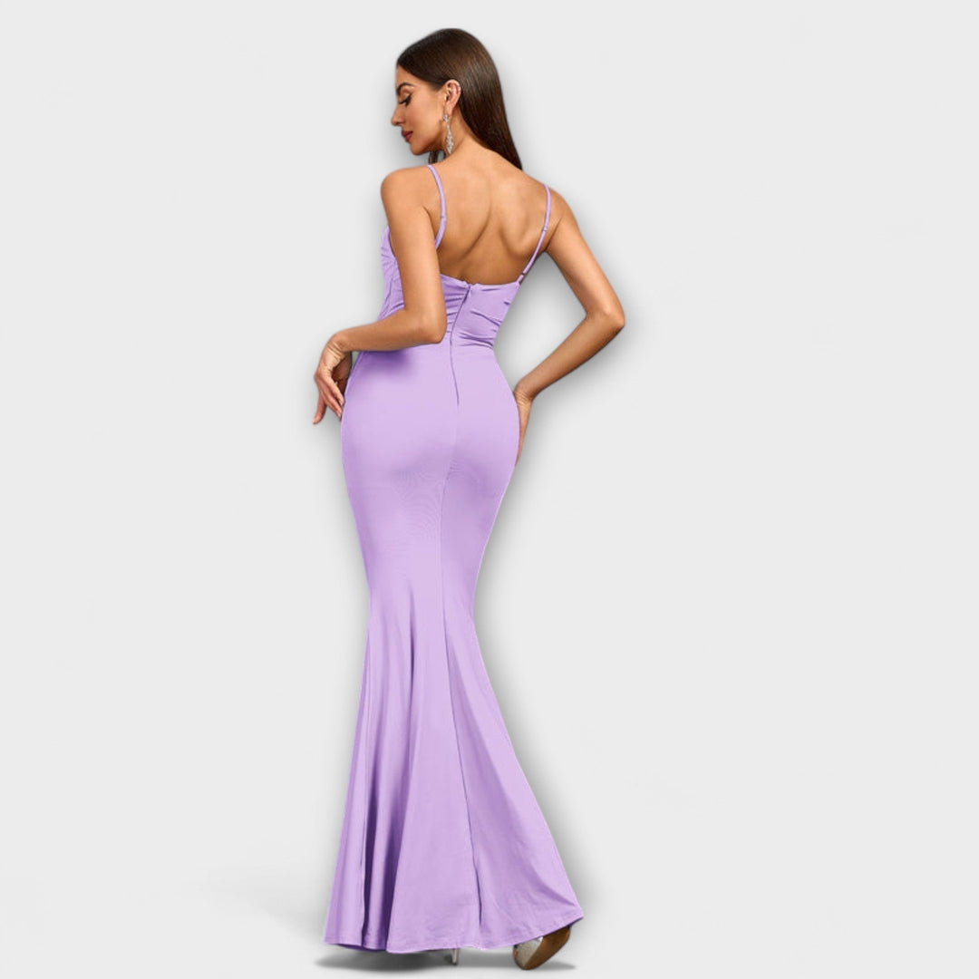 Mode Lumiére™ Callie - Elegant Ruffled Dress