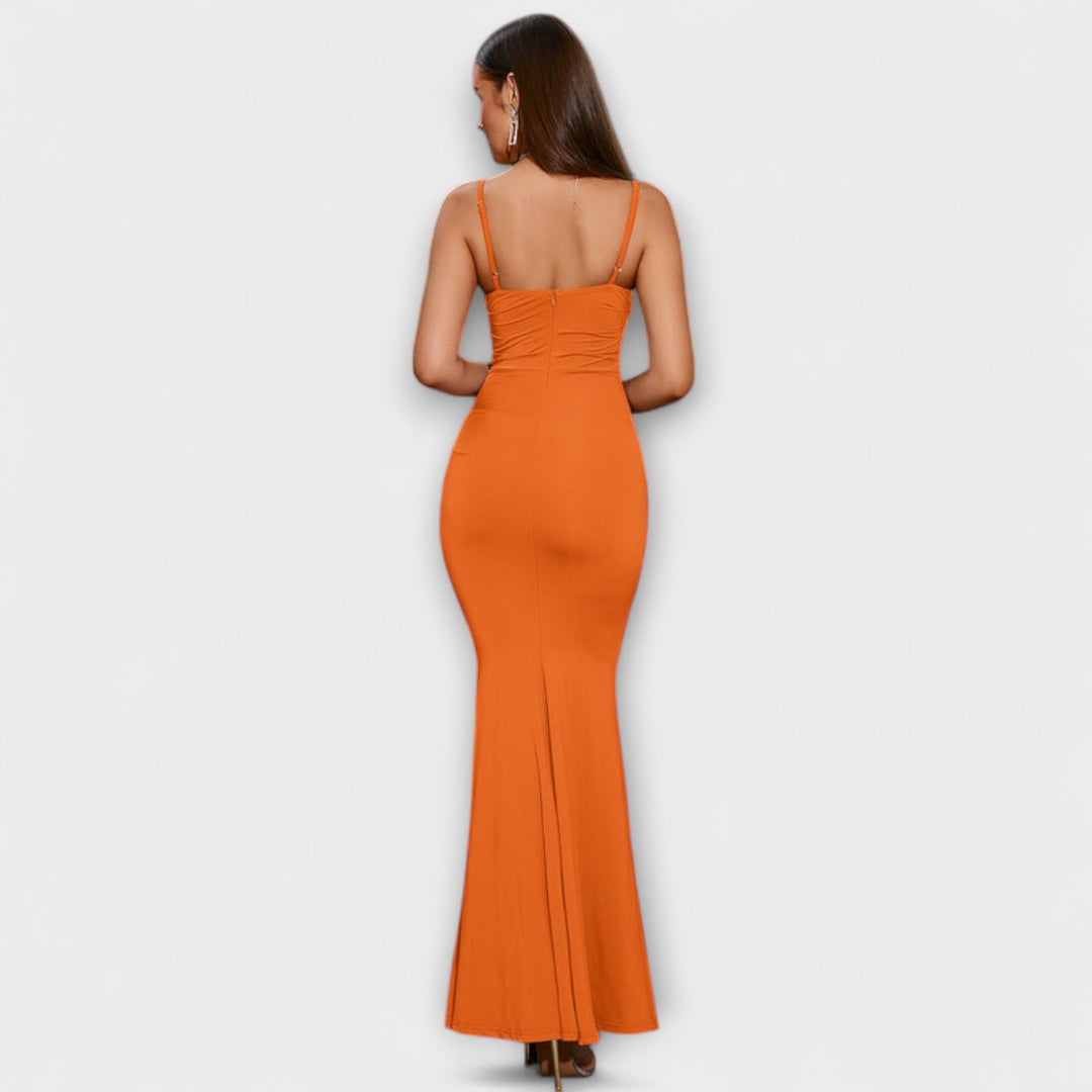 Mode Lumiére™ Callie - Elegant Ruffled Dress