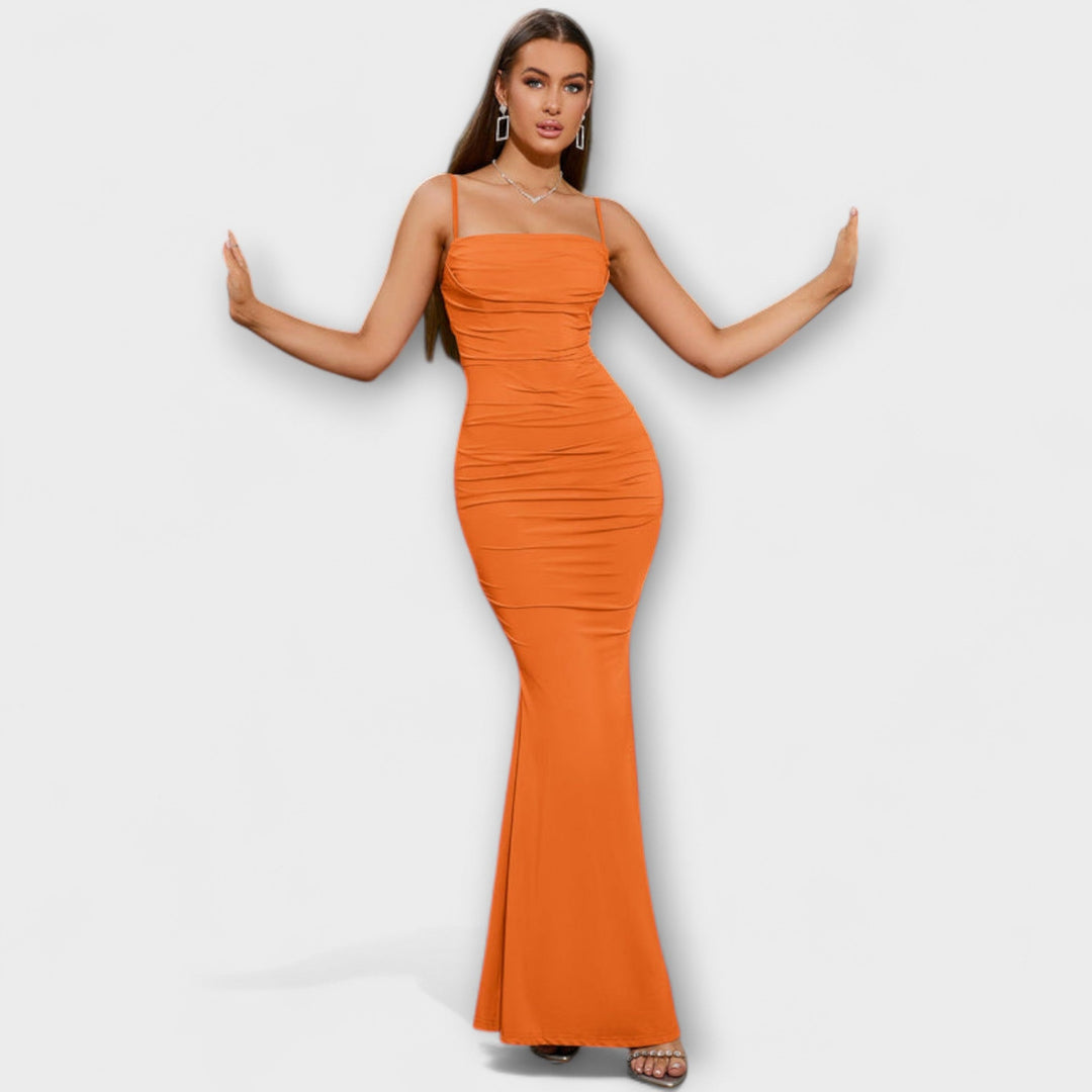 Mode Lumiére™ Callie - Elegant Ruffled Dress