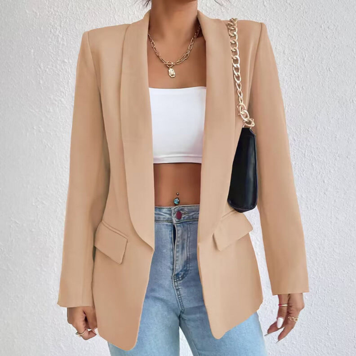 Women's Long Sleeve Open Front Blazer | Elegant