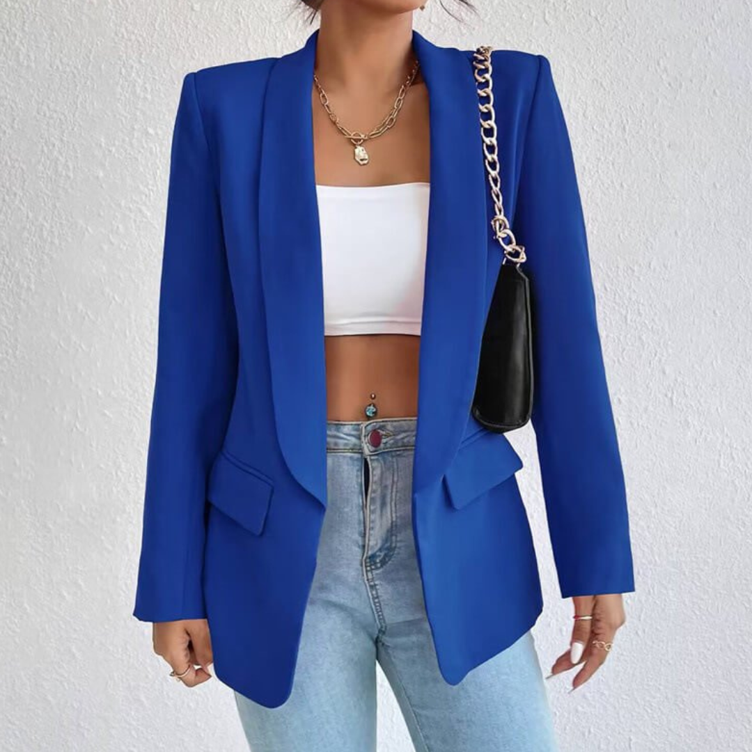 Women's Long Sleeve Open Front Blazer | Elegant