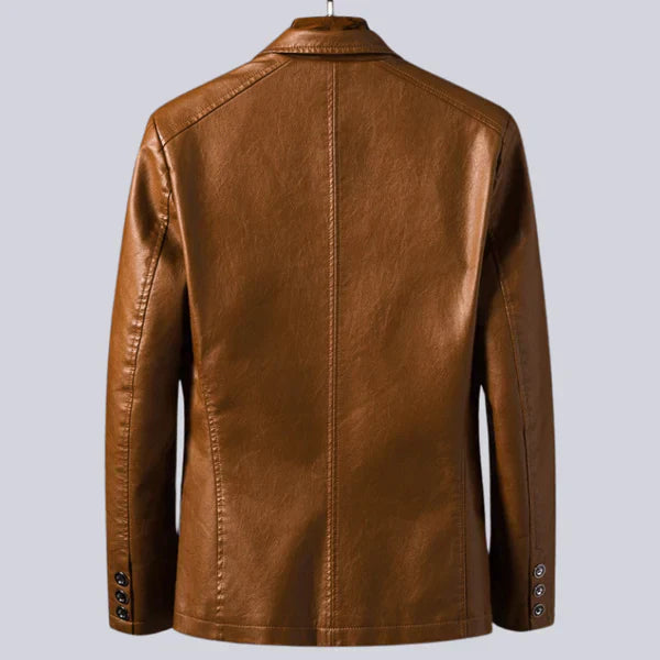 Duval Paris™| Men's Lightweight Leather Jacket with Cotton Lining