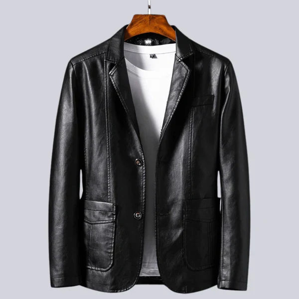 Duval Paris™| Men's Lightweight Leather Jacket with Cotton Lining
