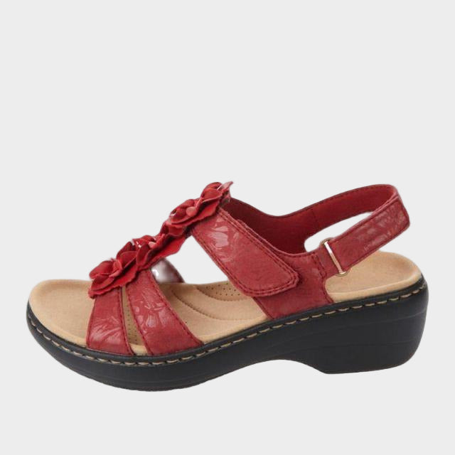 Mode Lumiére™ Orthopedic Bordo Sandals