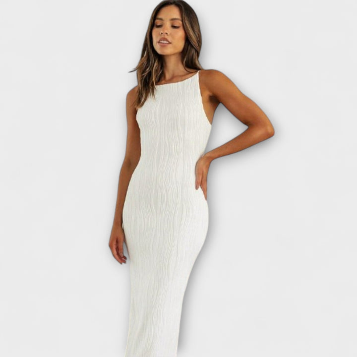 Elegant Sleeveless Maxi Dresses with Shirring