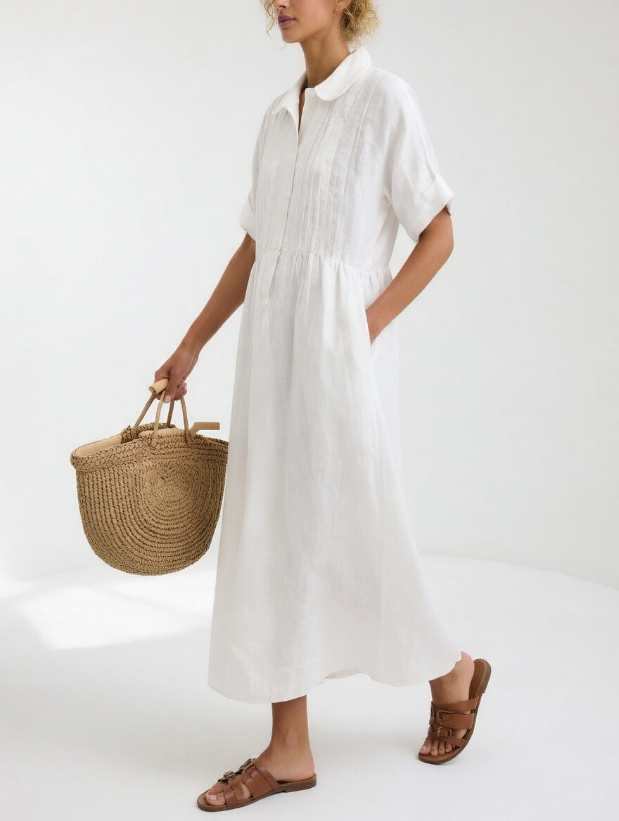 Lysandra™ - Flowy Summer Shirt Dress