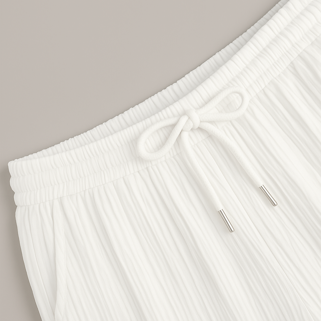 Mode Lumiere™| White Luxe PureEase Summer Co-ord Set