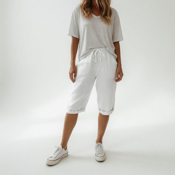 Fernande™ — Casual summer style 100% cotton Bermuda shorts