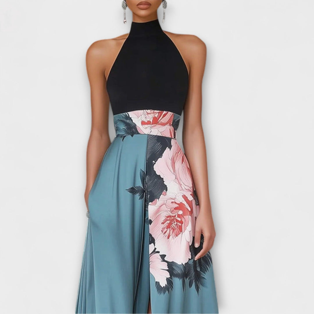 Lumiére™ Natalie - A-line Floral Maxi Dress