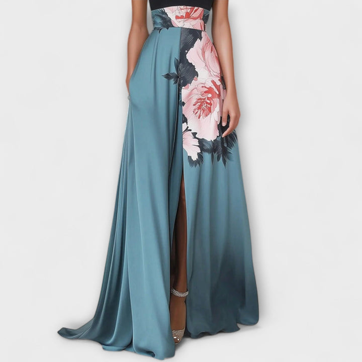 Lumiére™ Natalie - A-line Floral Maxi Dress