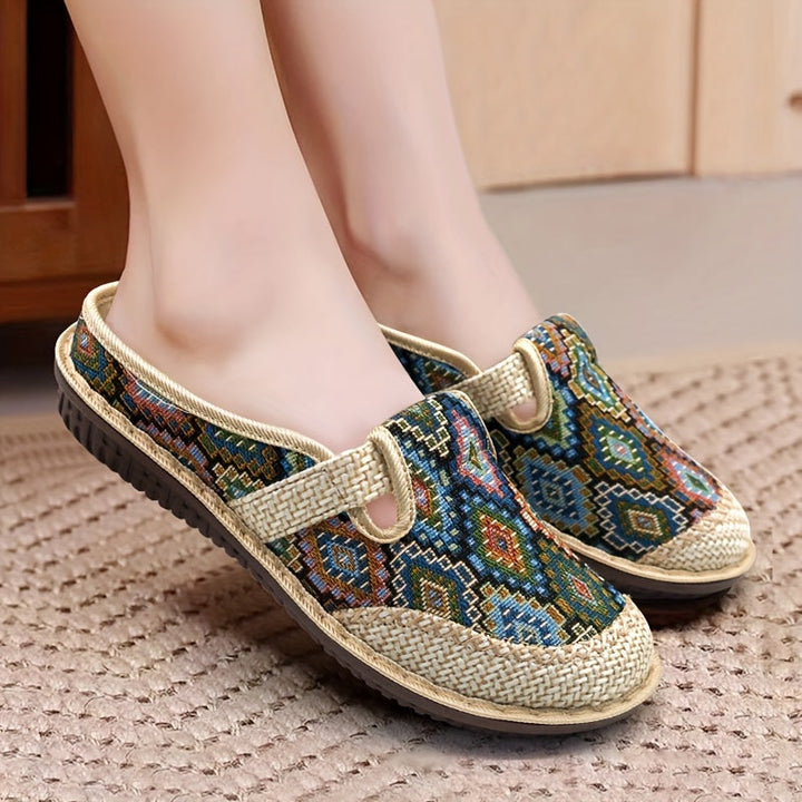 Orlena | Bohemian Woven Clogs