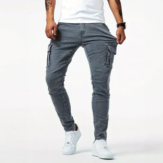 Mode Lumiére™ | Modern Men's Cargo Jeans