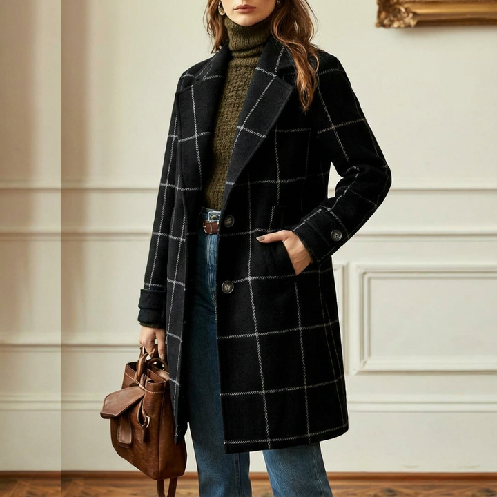 Arvae – Elegant checked coat