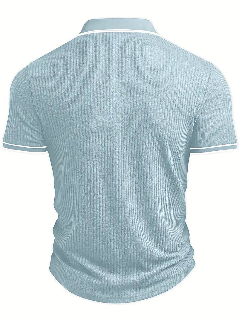 Mode Lumiére™| Elegant short-sleeved polo shirt