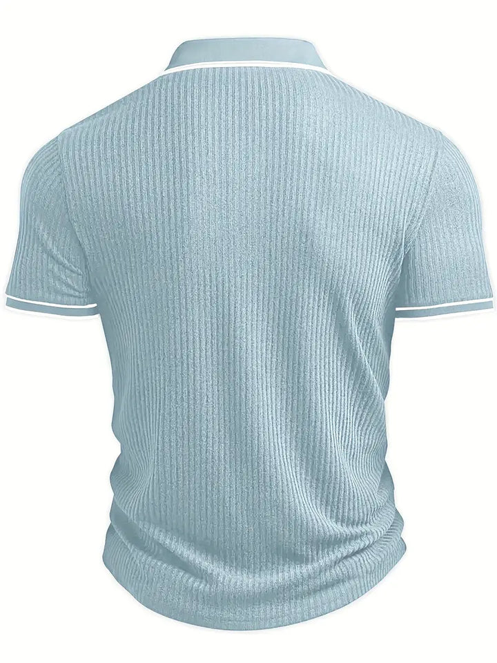 Mode Lumiére™| Elegant short-sleeved polo shirt