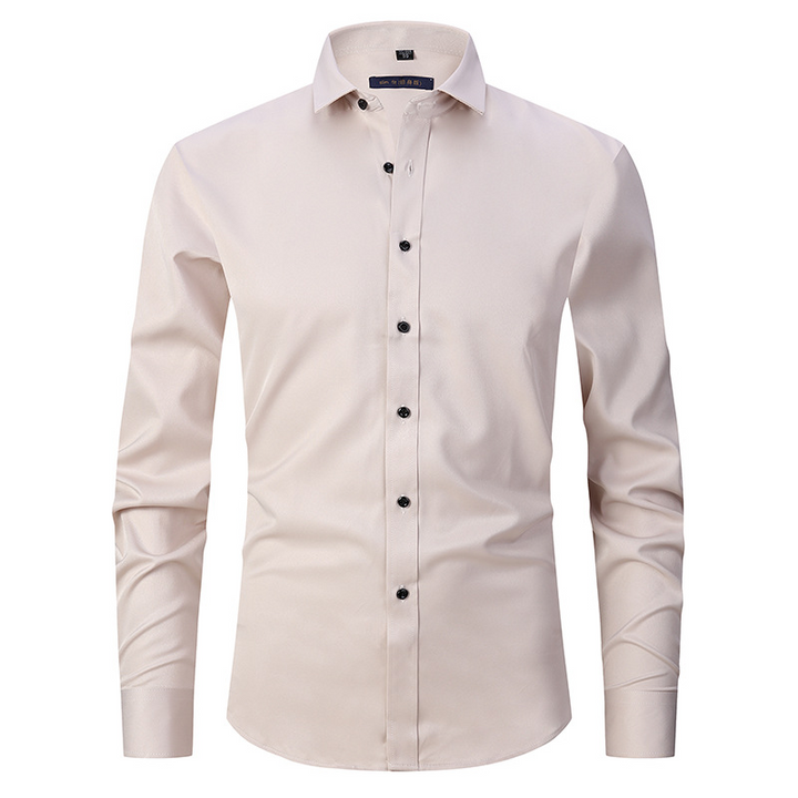 High-stretch, wrinkle-free shirt
