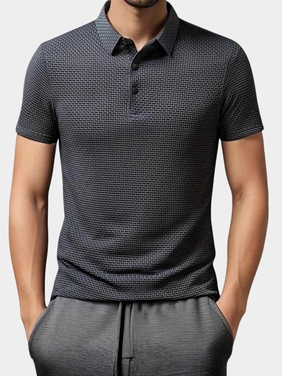 LAURENT MONACO | MEN'S SHORT SLEEVE KNITTED POLO SHIRT