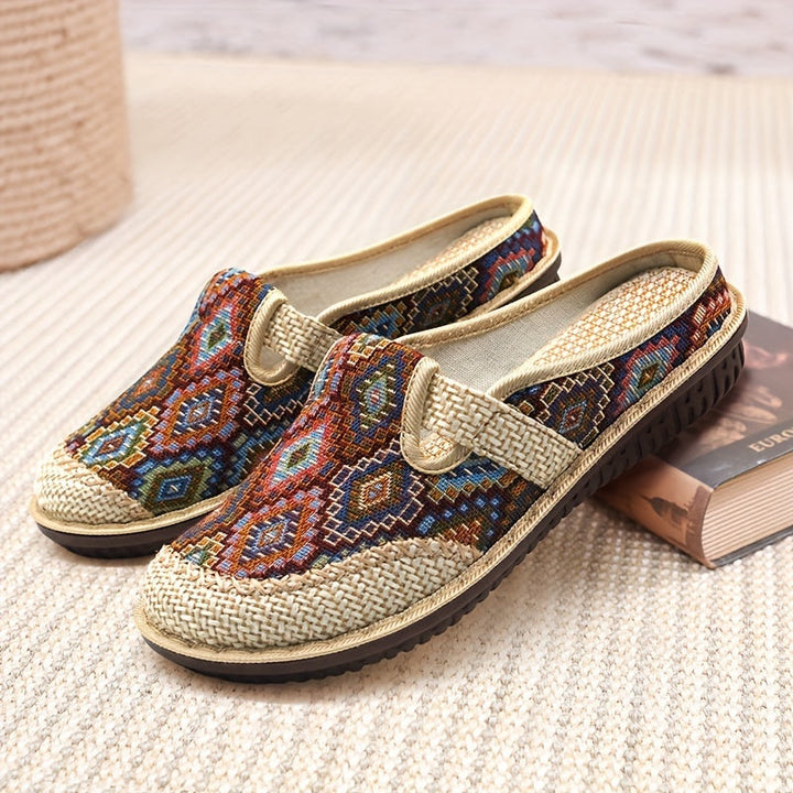 Orlena | Bohemian Woven Clogs