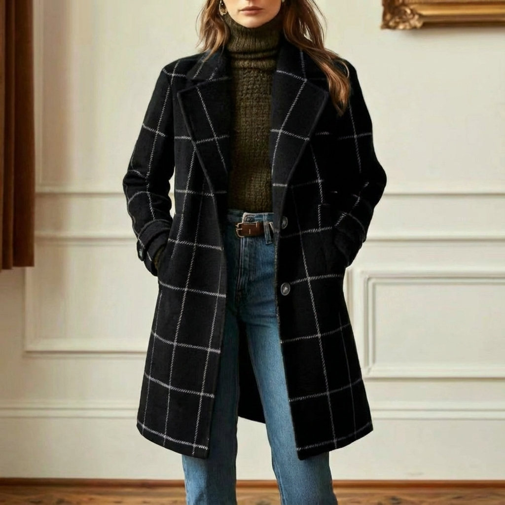 Arvae – Elegant checked coat