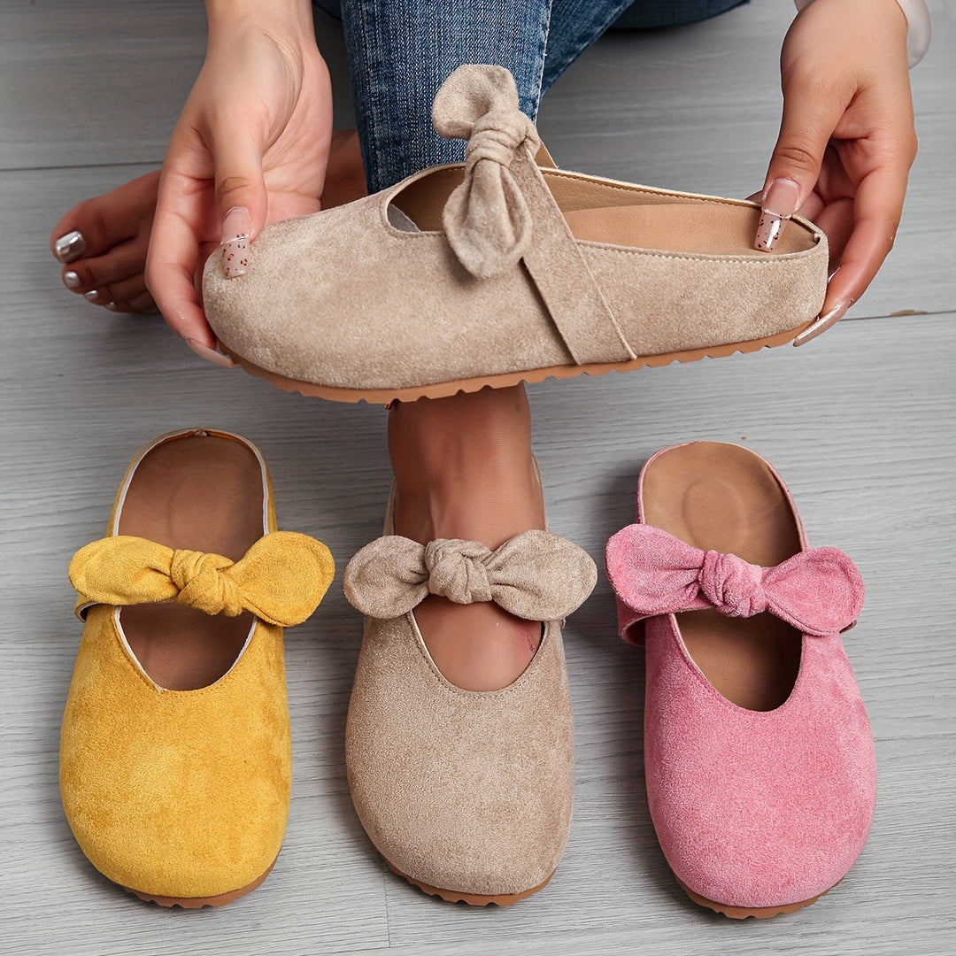 Almira | Soft Comfort Bow Clogs