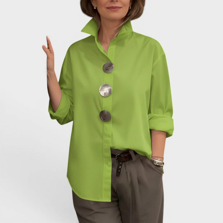 Elodie™ | Chic High-Neck Blouse