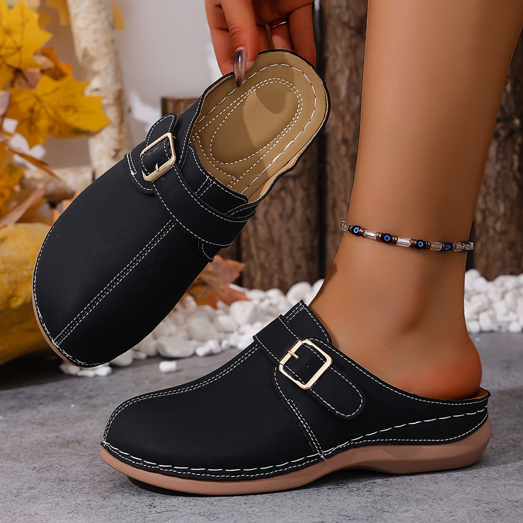 Velina | Everyday Comfort Buckle Clogs