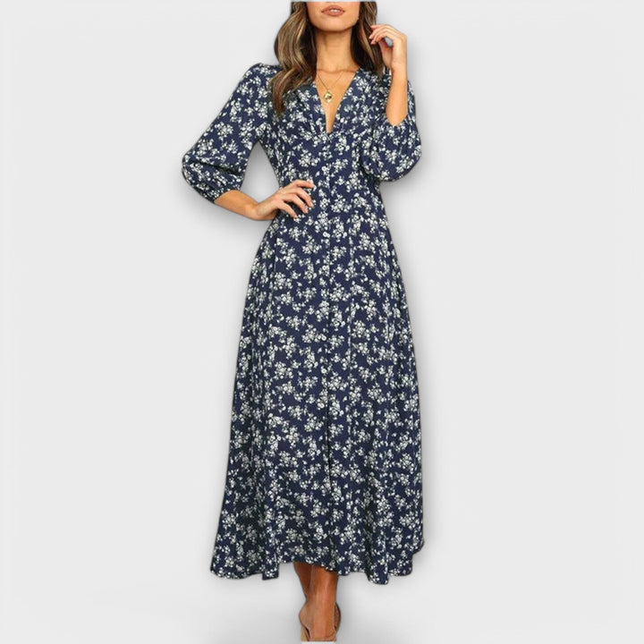 Women's Floral Print Maxi Dress