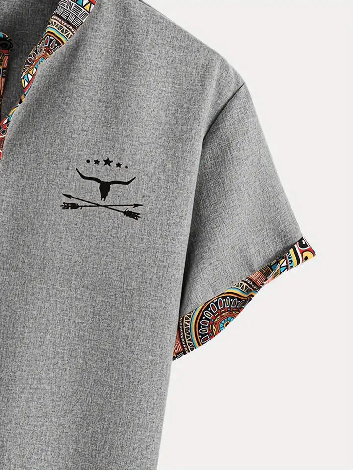 Elegant short-sleeved shirt