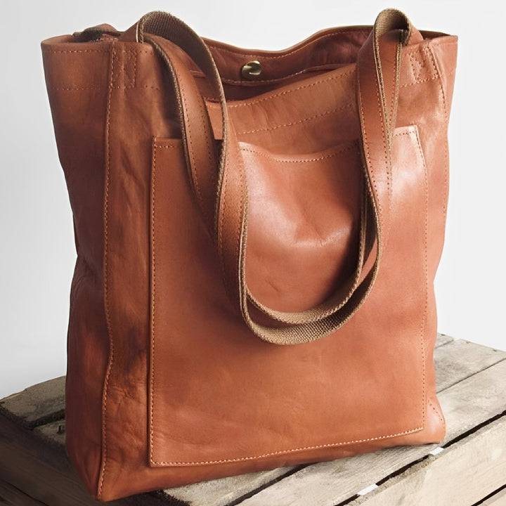 Toni - Elegant Suede-Lined Leather Bag