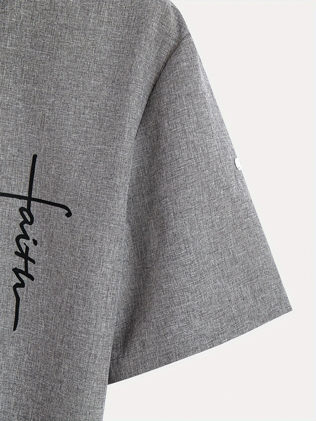 Light Mode | Stylish short-sleeve stand-collar shirt