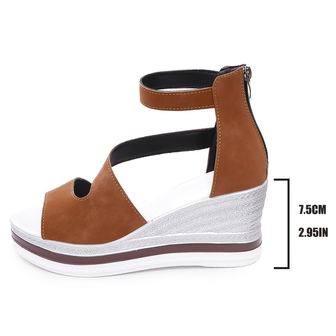 Avelia | Modern Fitted Platform Sandals