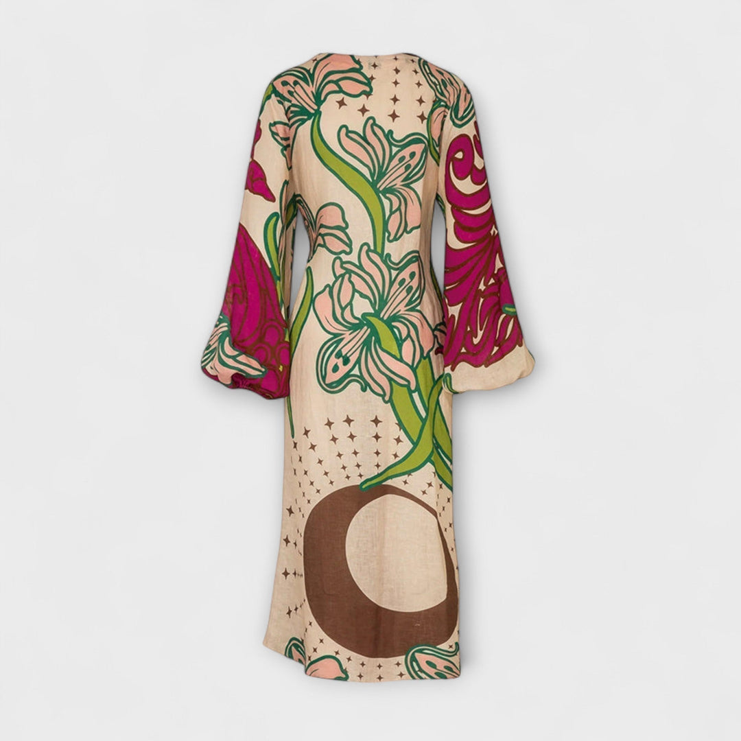 Tracey - Tie-front maxi dress