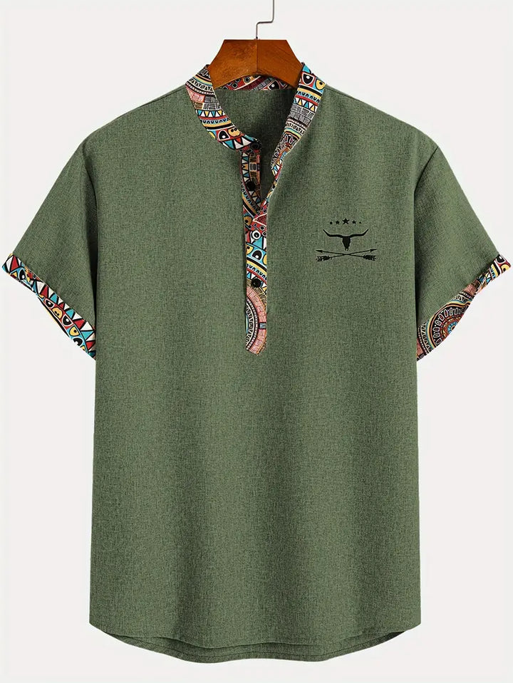 Elegant short-sleeved shirt