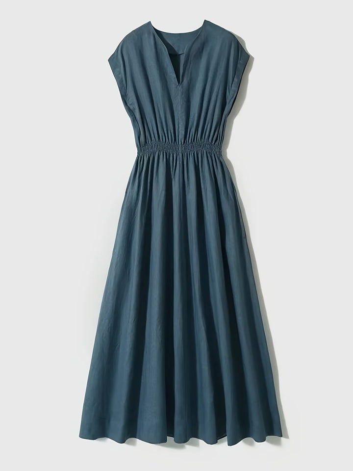 Lina — Flowing and elegant blended linen dress