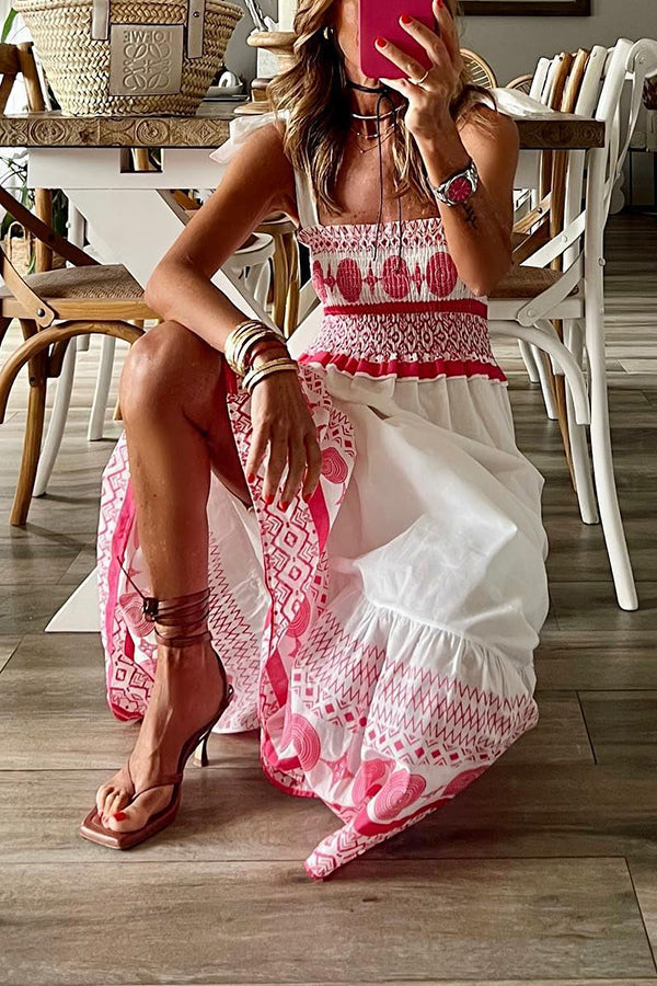 Addison | Square Neck Lace-Up Dress