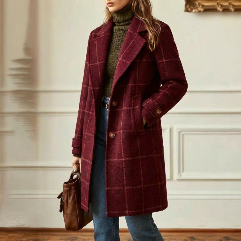 Arvae – Elegant checked coat
