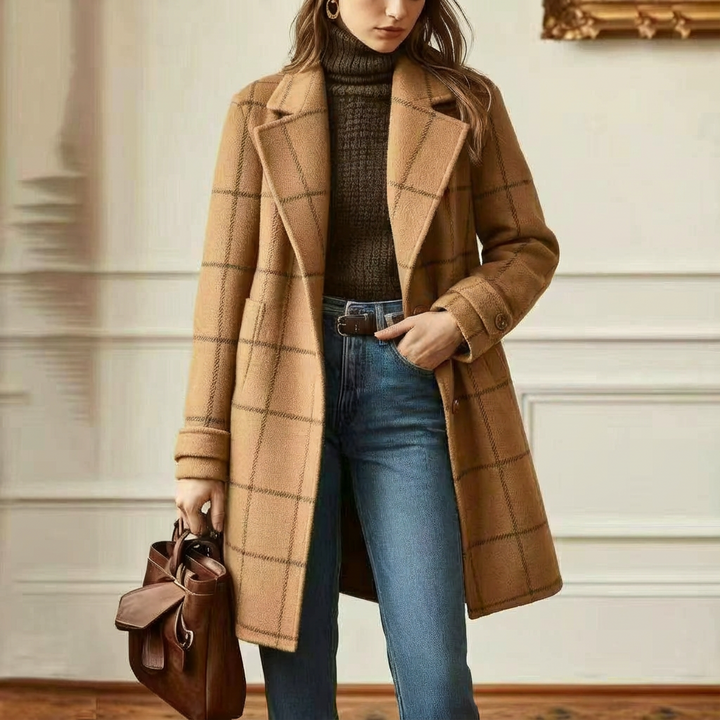 Arvae – Elegant checked coat