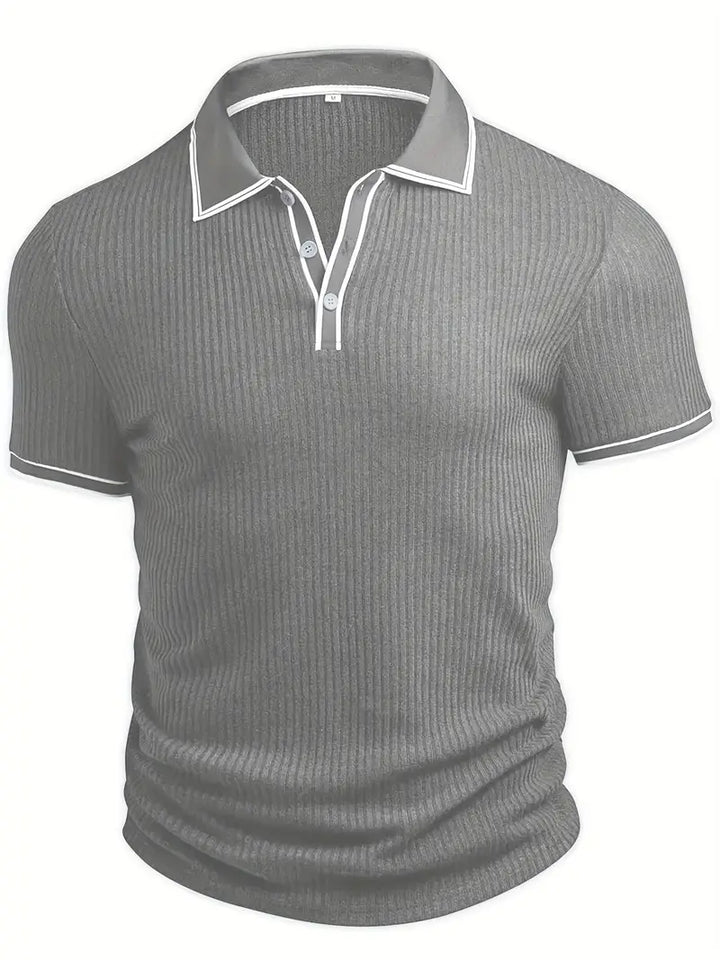 Mode Lumiére™| Elegant short-sleeved polo shirt
