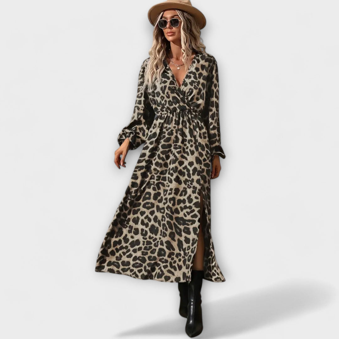 Natalie - Stylish dresses with leopard print