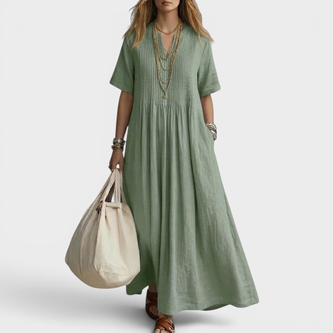 Salomé | Lightweight pleated dress