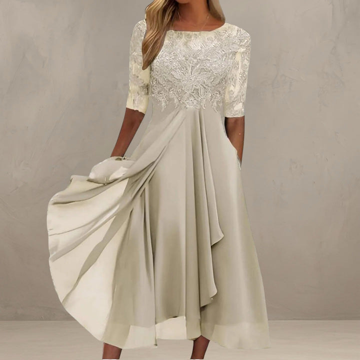 Light Mode | ELEGANT LACE MIDI DRESS