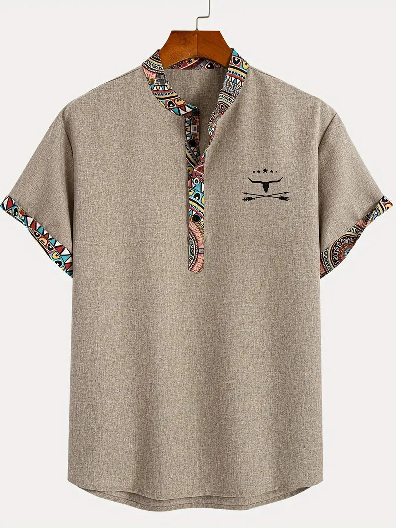 Elegant short-sleeved shirt