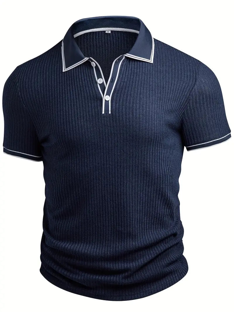 Mode Lumiére™| Elegant short-sleeved polo shirt