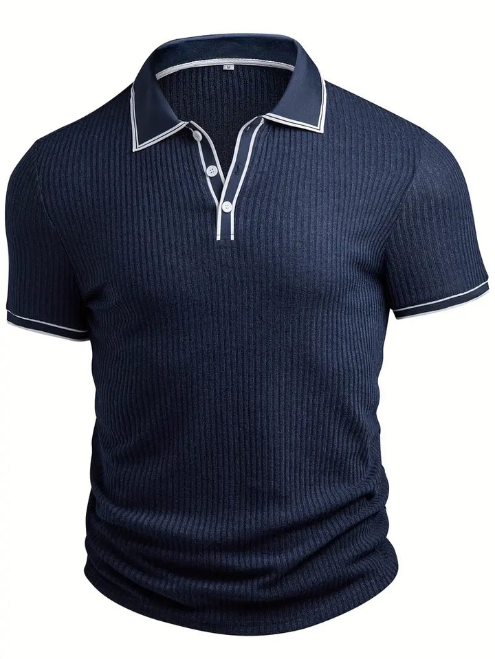 Mode Lumiére™| Elegant short-sleeved polo shirt